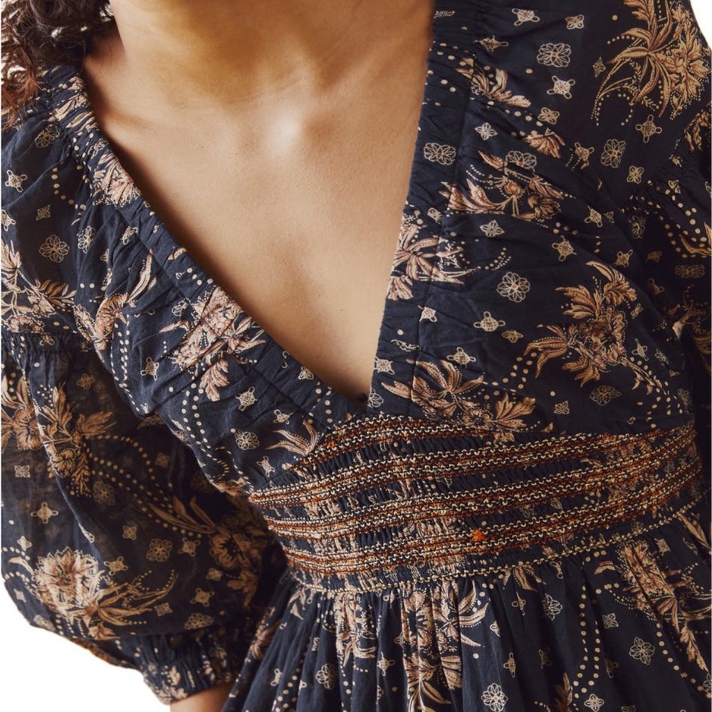 Free People Golden Hour Smocked bodice maxi dress Size SMALL